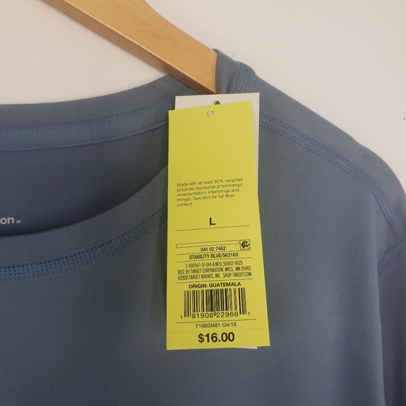 *3/$25 NWT Mens Long Sleeve Performance T-Shirt Large - Picture 8 of 13